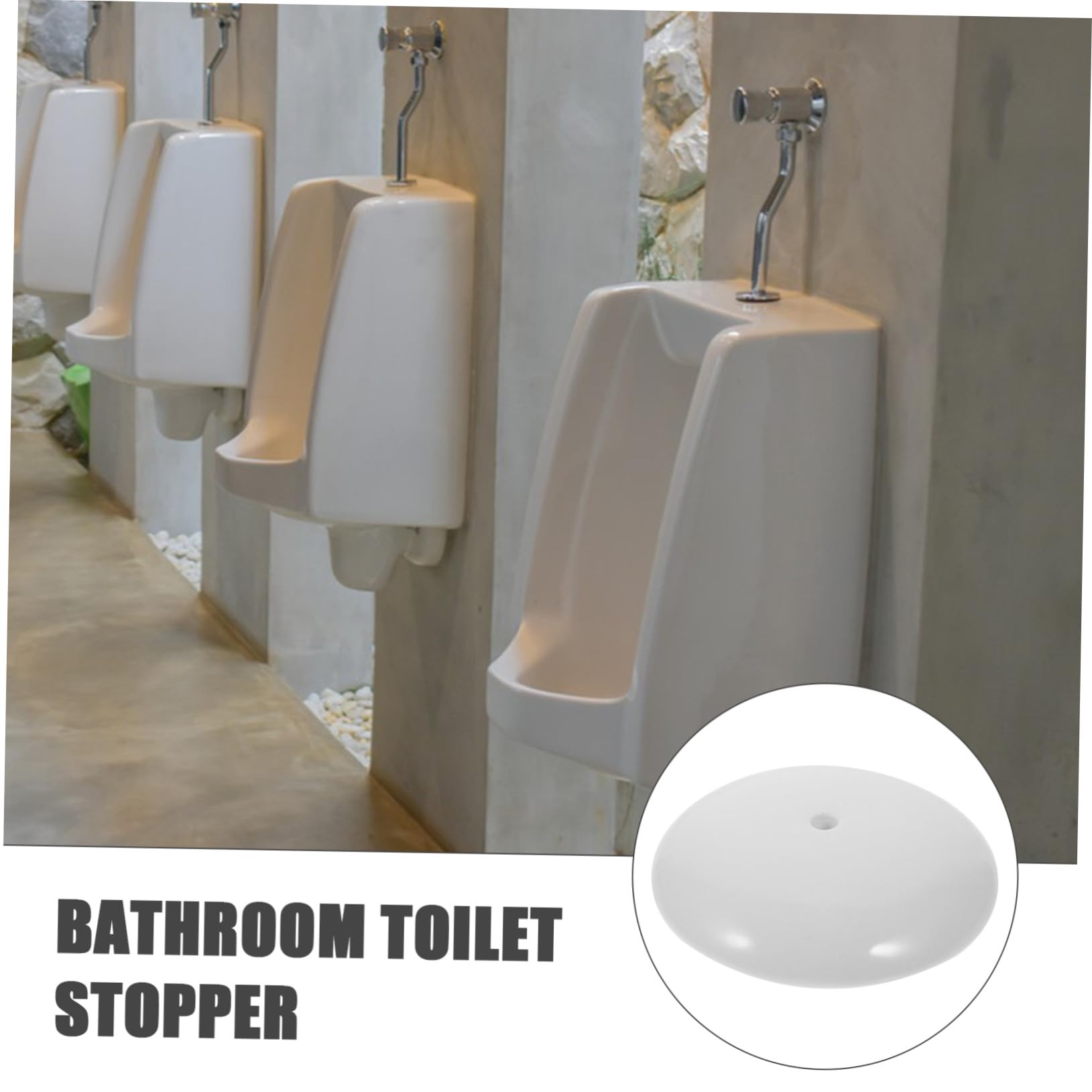 Tappo di scarico per orinatoio in ceramica – Tappo antiodore per orinatoi standard in bagno, prevenzione degli schizzi e controllo degli odori, accessorio facile da installare e pulire