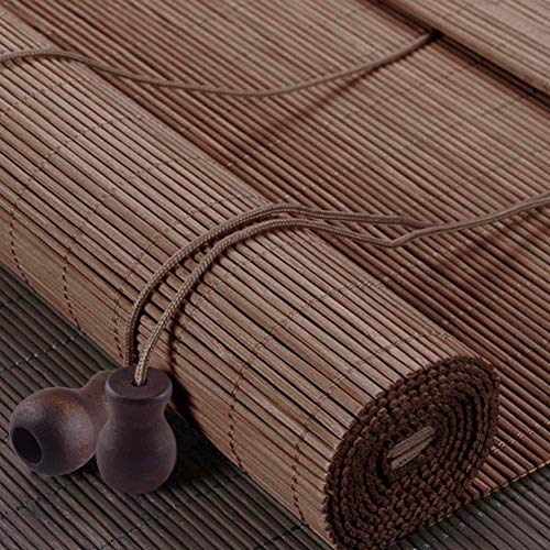 Wxj13 One Roll 50 Yards Brown Braided Nylon Lift Shade Cord With 5 Pack Brown Wood Cord Knobs, 1.8 Mm (Brown) #TOP2
