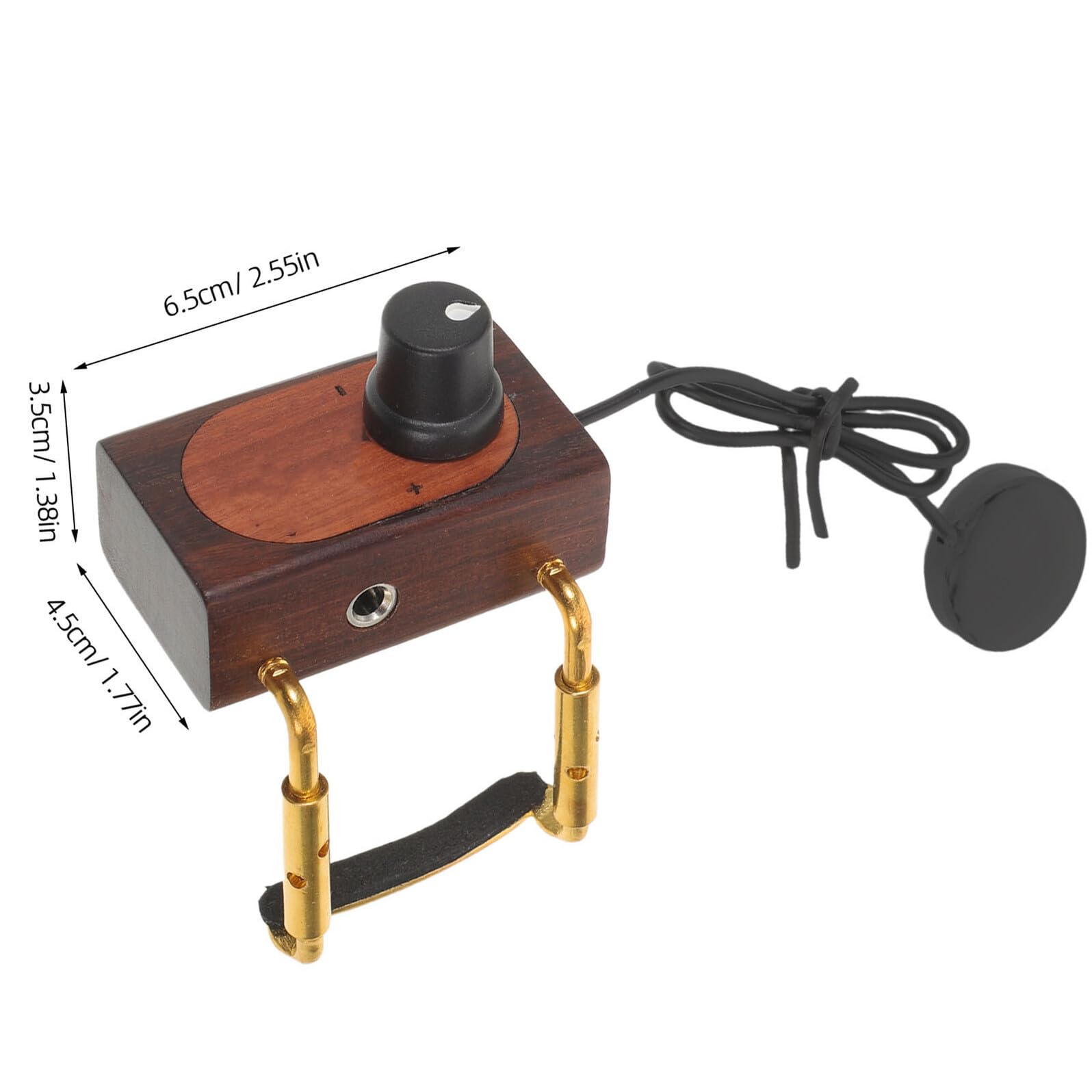 YARNOW Tonabnehmer für Violine und Cello aus Metall mit Tragbarem Design und Kraftvoller Verstärkung für Outdoor Konzerte und Musikunterricht in Braun