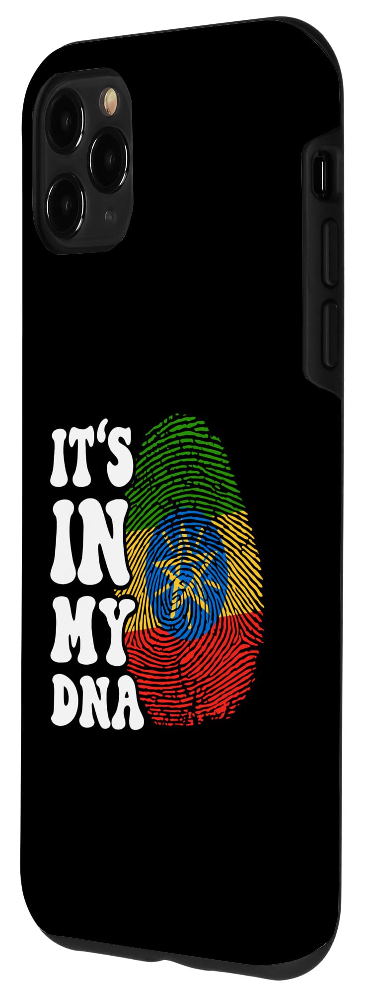 iPhone 11 Pro Max Funny it's in my DNA Ethiopia flag Fingerprint Case - Image 2