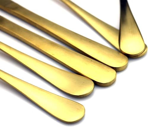 Miniatura 66 de JASHII Modern Royal - Cuchillo para carne, 8 unidades, color arcoíris mate, acero inoxidable 18/10, utensilios de cocina, cuchillo de vajilla dentado