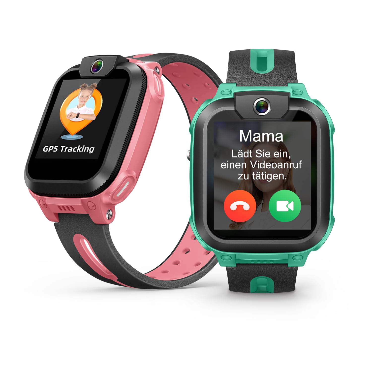 imoo Z1 Reloj Inteligente Niños, Reloj Inteligente para Niñas con Teléfono, Smartwatch Niños con Vídeo de Larga duración y Llamada Telefónica, IPX8 Resistente al Agua (Z1, Green)