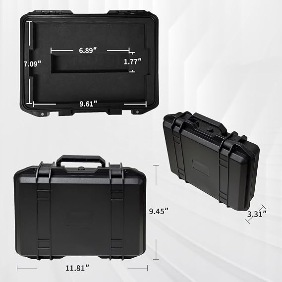 Hard Shell Case for Teenage Engineering EP-133 K.O. II/EP-1320, Hard Shell Travel Carrying Storage Case Equipped with Comfort Handle with Customizable Foam