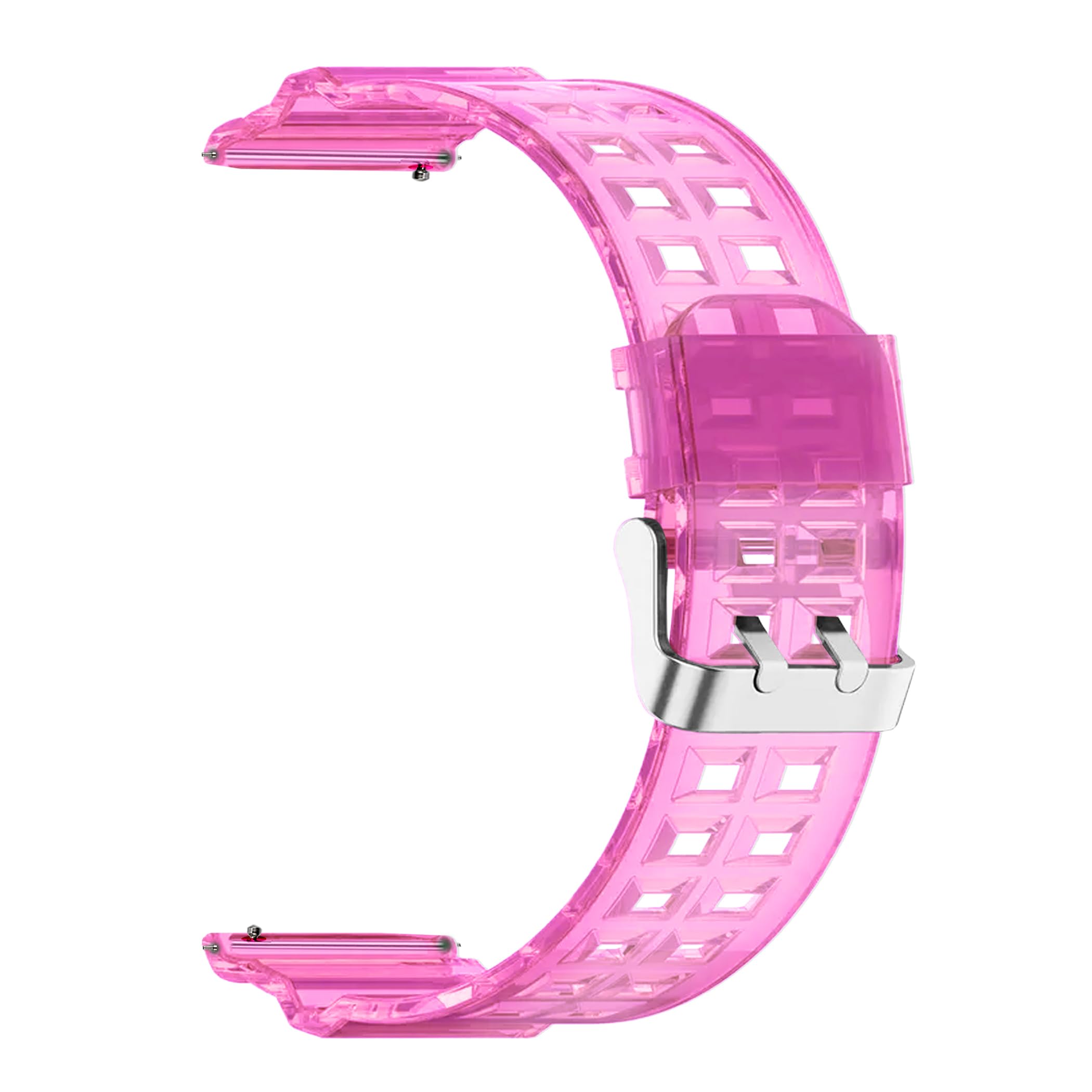 ACM Watch Strap Silicone Transparent Design compatible with Benio Lark Smartwatch Classy Band