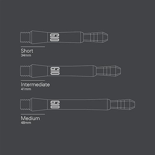 Miniatura 5 de Target Phil Taylor G10 - Cañas intermedias de titanio (1.614 in) - Paquete de 3 vástagos