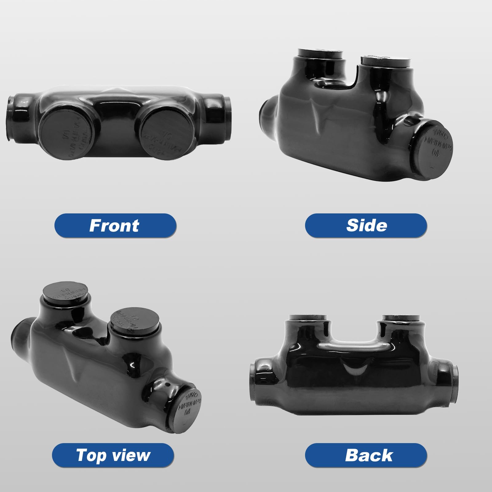 0374　IMPERIAL ALIBIS　RATIONALIZING U.S. Black Insulated in-Line Splice Alumiconn Connector 2 Set