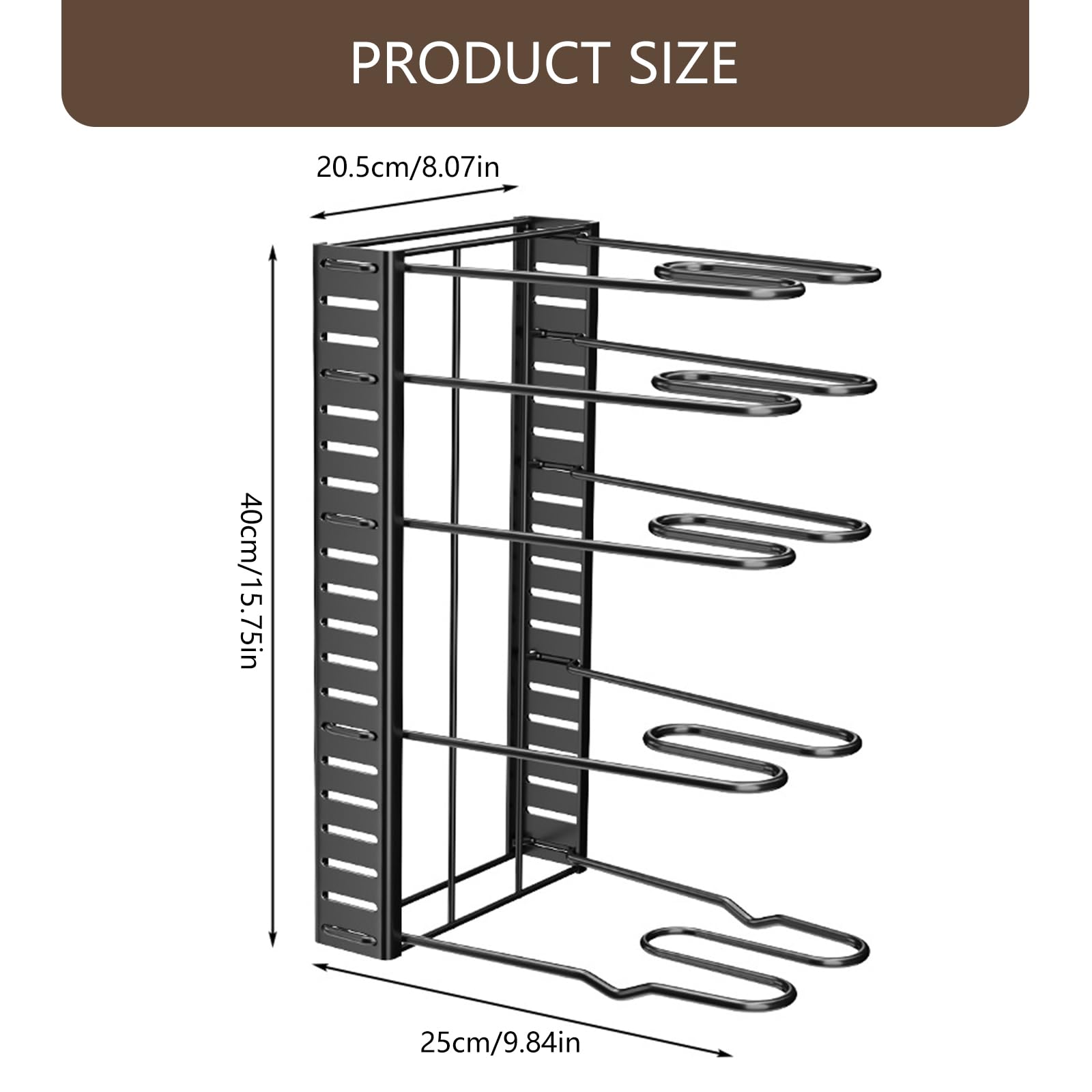 Organizador de armario de cocina de acero expandible, estante de almacenamiento multicapa para ollas, tapa de sartén, diseño de cocina casera, ahorro de espacio, estante de almacenamiento
