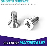 Vista 3 de 12 piezas de tornillos de rotor de disco de freno de acero inoxidable, 93600-06014-0H, kit de pernos de hardware de retención para delantero
