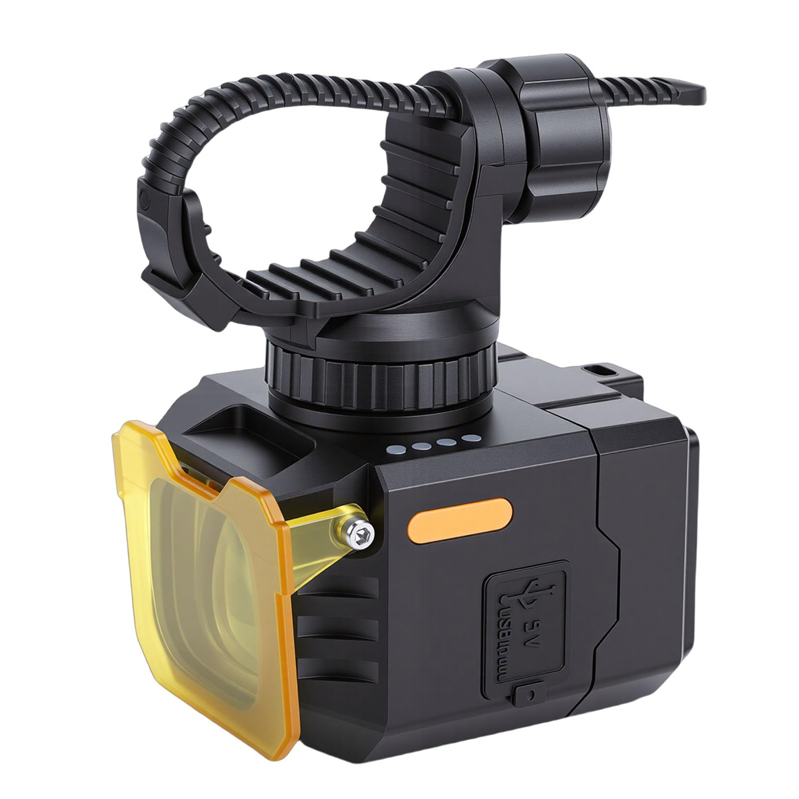 Luce per Bici Ultra Luminosa IPX5 Faro Impermeabile di Tipo C a Ricarica Rapida con Telecomando per Avventure di Guida Notturne