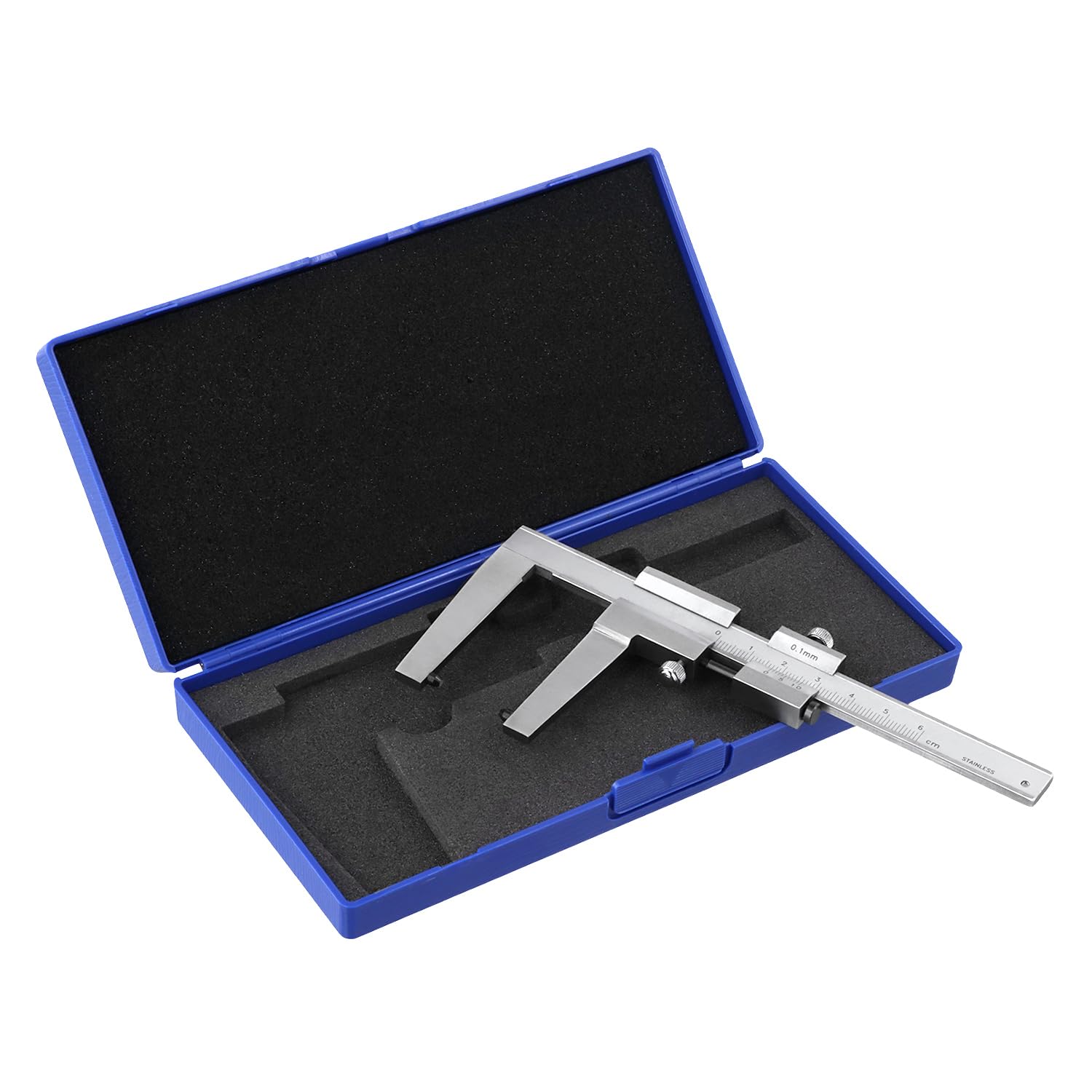 QWORK® Calibre à Coulisse en INOX pour Disque de Frein, 0 à 60 mm, Précision de Lecture 0,1 mm