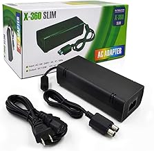AC Adapter for Xbox 360 Slim, Power Supply with Cord Replacement Charger Power Brick for Xbox 360 Slim Console