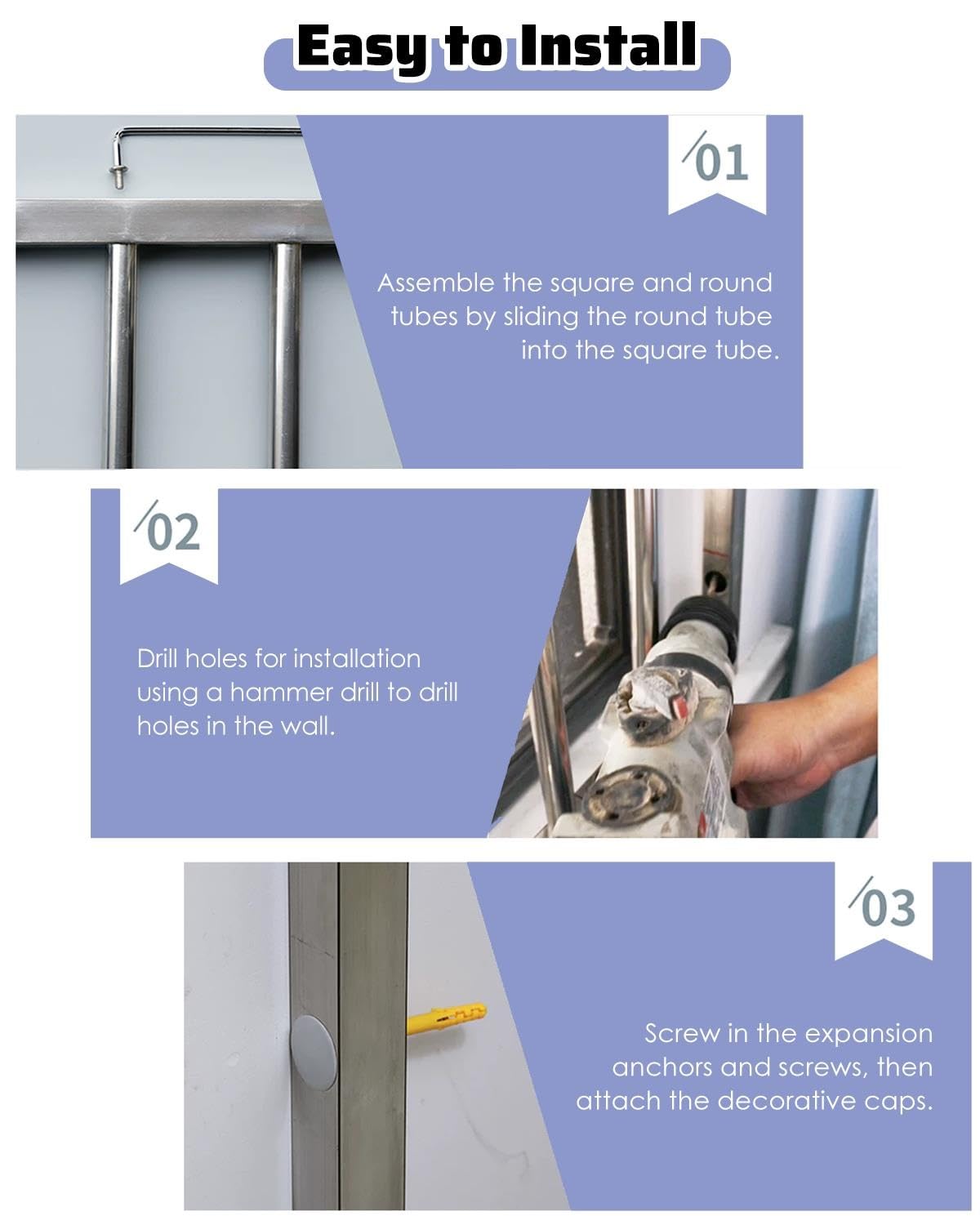 Inferriate per Finestre Inferriata per Finestra Antiruggine, Protezione | Grande Ringhiera per Balcone Residenziale a Forma di Cancello per Animali Domestici, Bambini, Gatti, Cani, Fissaggio a Vite