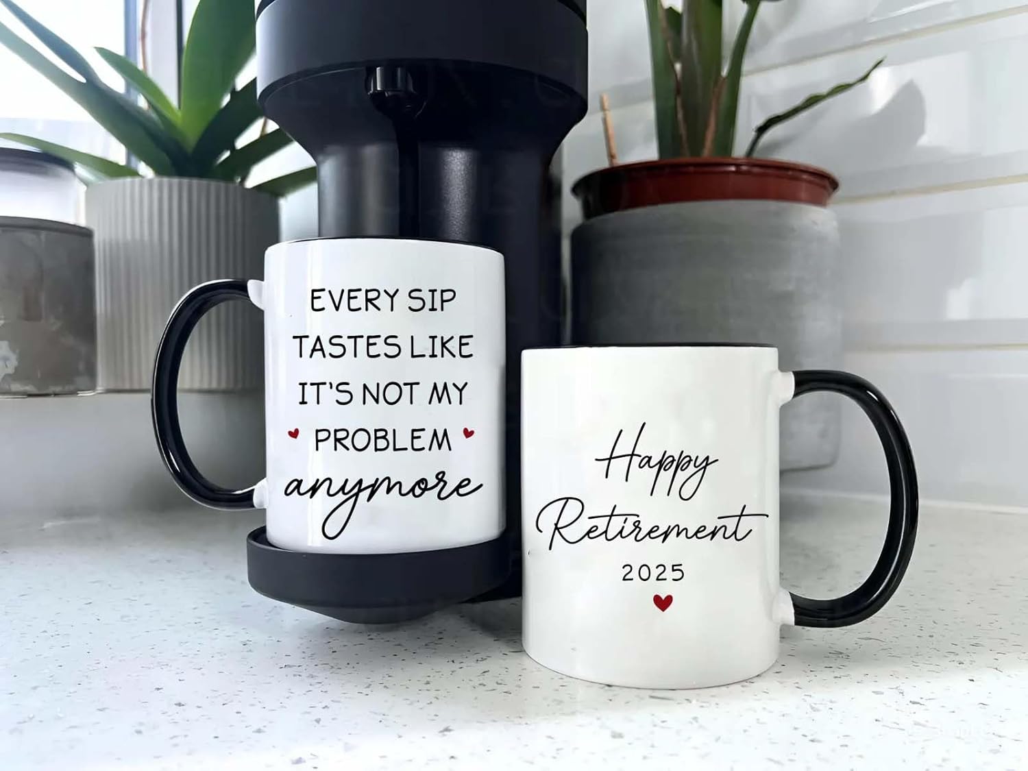 Retirement Gifts For Men, Women, Teacher, Coworker - Funny Retired Coffee Mug - Not My Problem Cup - Ideas for Friend, Colleague, Boss For Retired, Birthday, Christmas Presents - Image 4