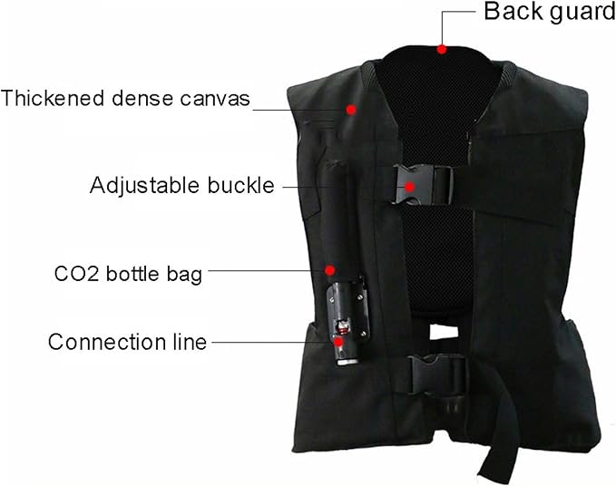 Chaleco Airbag para Motociclismo Protección Cuello Pecho miniatura 5