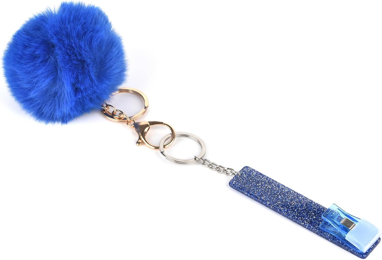 7 Colors Contactless Card Grabber Clip for Long False Nail Clip Taking Out ATM Card Puller Multifunctional Keychain