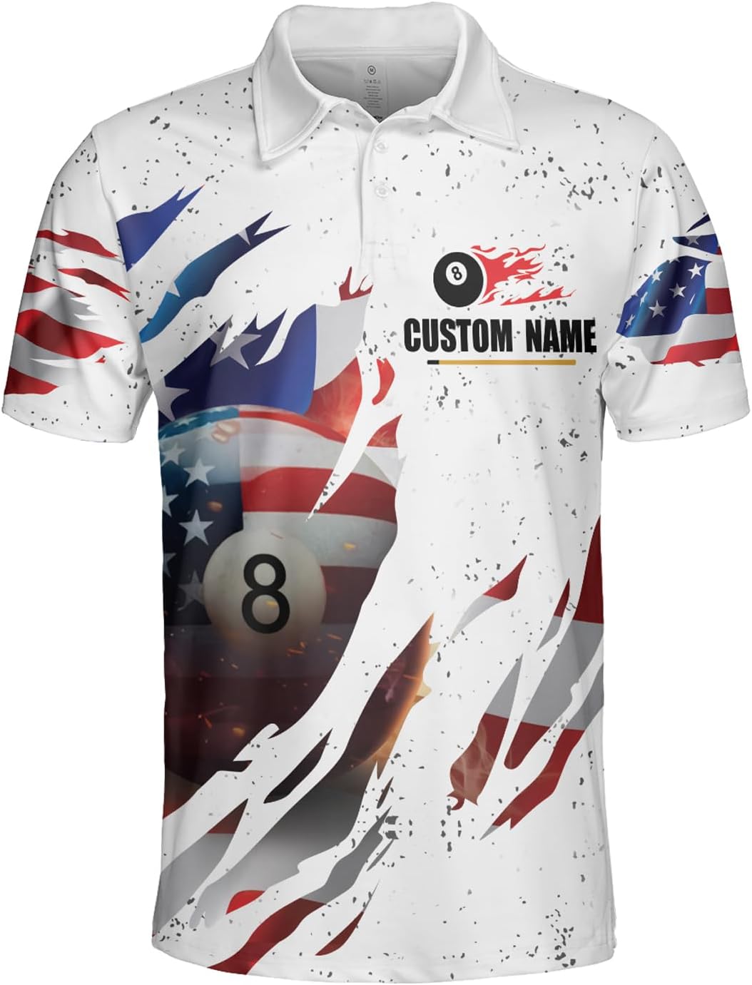 SHAANT Personalized Billiards Shirt, Billiard Pool Shirt for Men, Pool Shirts for Men Billiards, Billiard Team Shirts - Image 2