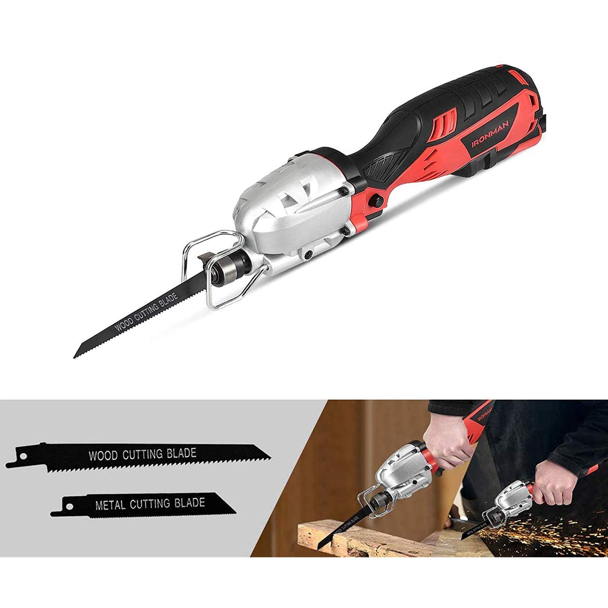Buy Goplus Compact Reciprocating Saw Kit Electric Saw, 5Amp 1/2'' Stroke Length, Max Cutting