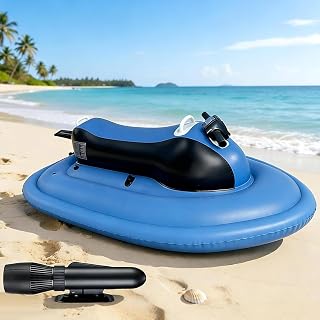 Faltbarer 3-in-1 elektrischer, aufblasbarer Jet-Ski- und Tauch-Unterwasser-Scooter mit 500 W 700 W 130 Minuten bürstenlosem Motor, 10.000 mAh 16000 mAh Akku – 11 km/h, für Erwachsene und Kinder, 700 W