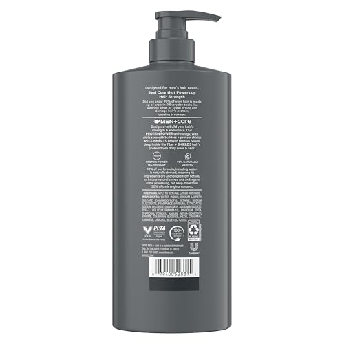 Dove Men Charcoal + Clay Clarifying Shampoo for Oily Hair, 28oz | For men's oily hair care, Deep Purifying Benefits help remove dirt, oil & buildup for healthier-looking, stronger hair - image 2