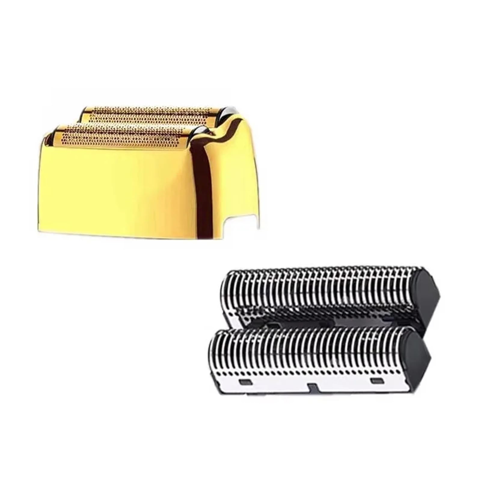 Lamina di ricambio e testina di taglio adatta, compatibile con Kemei, KM-TX1/KM-TX3 Rasoio elettrico Netto Rasoio da barba Accessori(Gold)