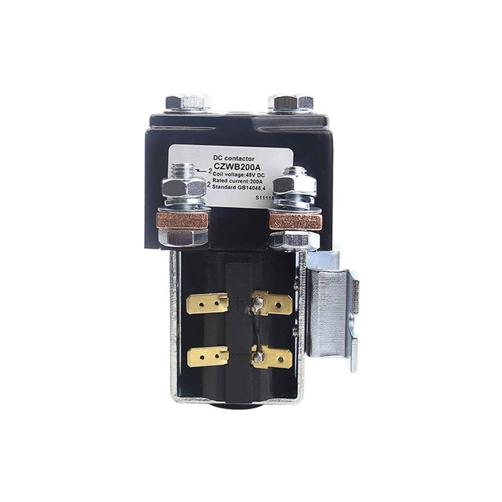 CZWB200A DC stycznik do pojazdów elektrycznych, normalnie zamknięty przełącznik 12 V 24 V 48 V 60 V 72 V odpowiedni do maszyn budowlanych, akumulatorów, samochodów, 1 szt. (60 V)
