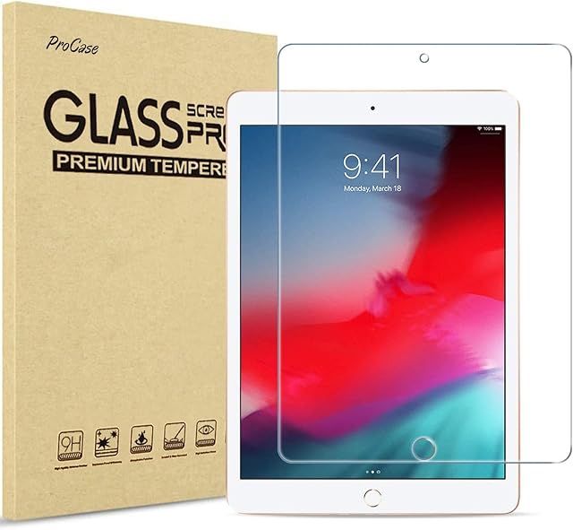 ProCase Screen Protector for iPad Air 3rd Generation (10.5 inch 2019) / iPad Pro 10.5" (2017), Tempered Glass Screen Film Guard for iPad Air 3 / iPad Pro 10.5 inch -Clear