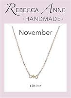 Vista 11 de Gargantilla de piedra natal – Regalo de cumpleaños, regalo para niña, mujer, amiga, hija, esposa, mamá, ella, joyas de piedras preciosas para uso