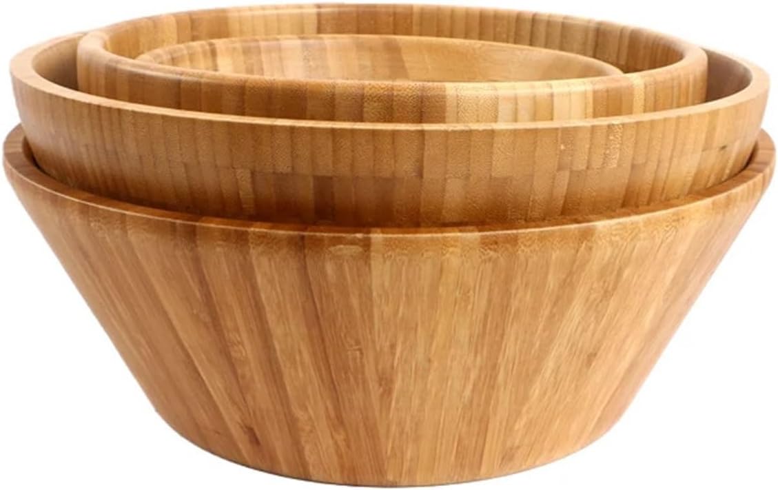 Large Size Non-Sti Wooden Bowl Home Use Dining Utensils(Size 30 * 12.5cm)