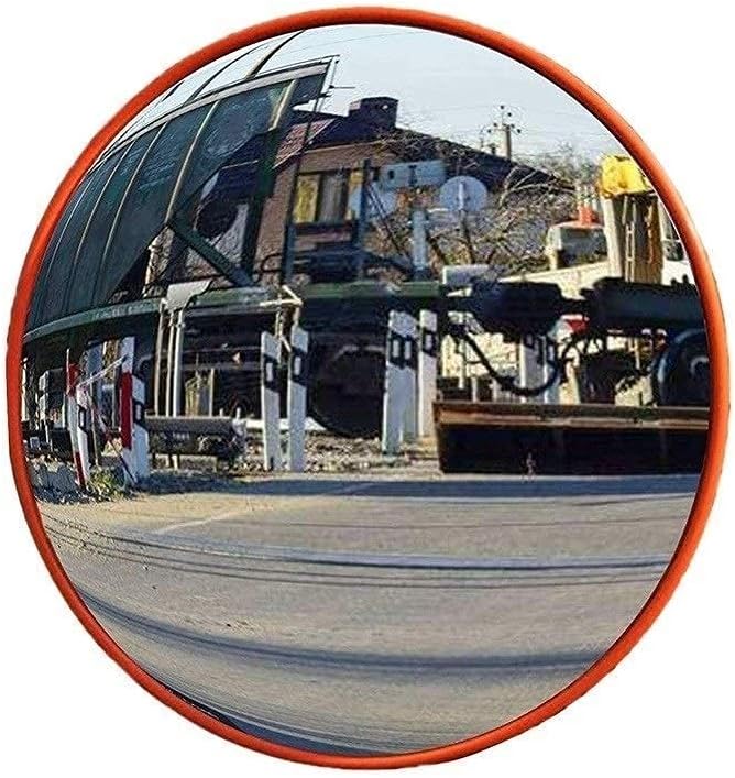 30-80CM Convex Mirror Safety, Interior Red Mirror Plastic Mirror Exterior Mirror Industrial Mirror Eye Mirror Mirror Mirror (Size: 45CM)