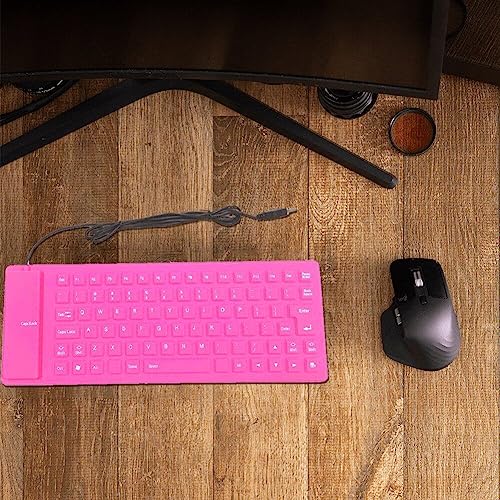 Clavier de en silicone pour ordinateur portable pliable portable USB mute - 8