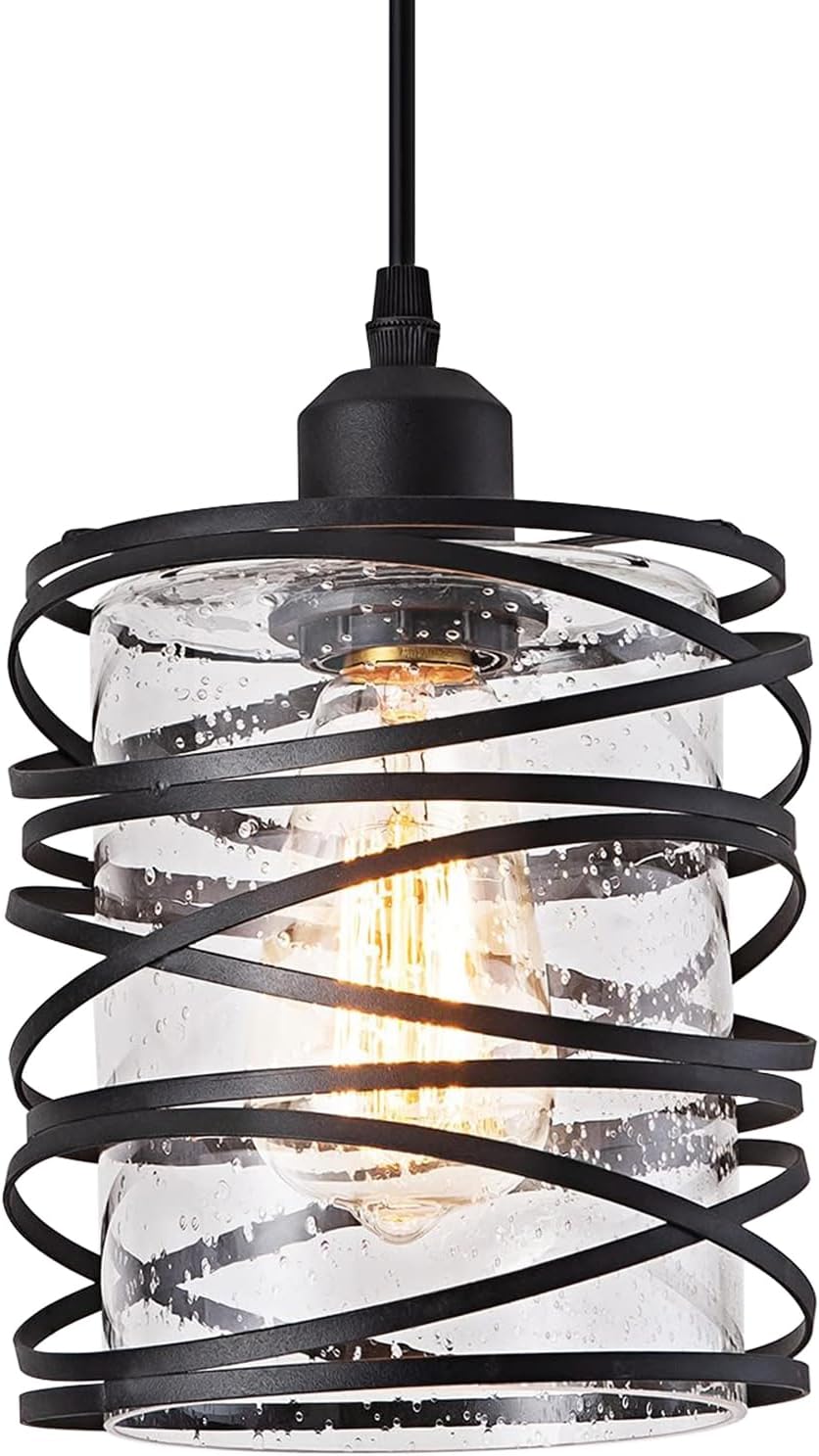 Modern Ceiling Pendant Lights, Acrylic Anti Flicker Pendant Lamp with Remote Control LED Dimmable 3 Color Mode & Brightness (Warm & Cool & Neutral Light) Ceiling Lamp for Kitchen,Chandelier