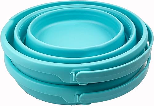 Miniatura 2 de SAMMART Cubo de plástico plegable de 10 L (2.6 galones), bañera redonda plegable, cubo de agua portátil para pesca, bote de agua para exteriores,