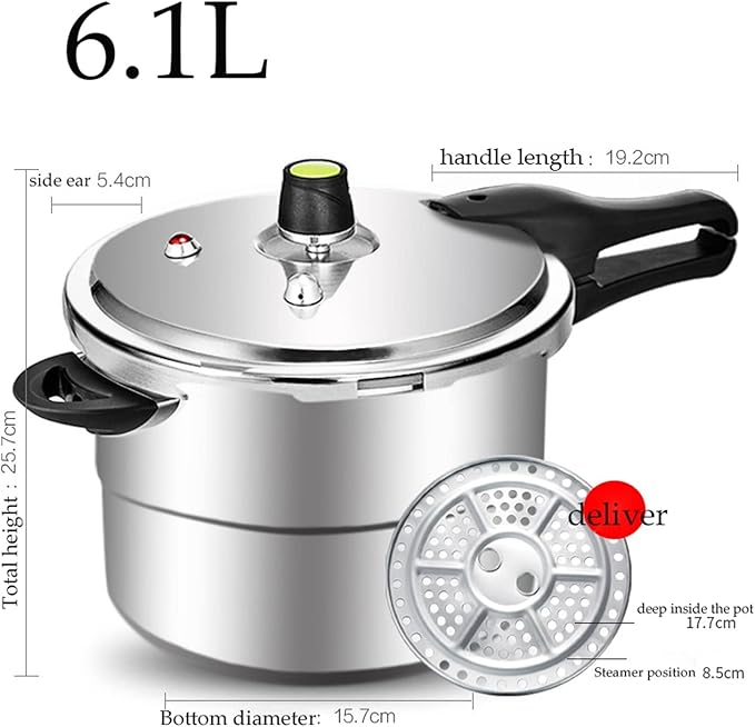 Olla a Presión de Aluminio 6.1L NPQPNAFC miniatura 3