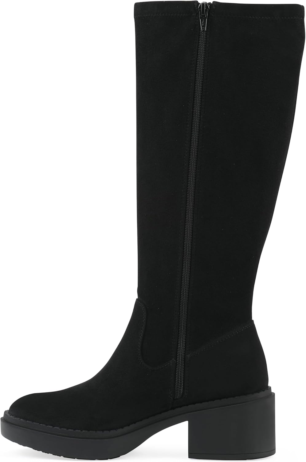 White Mountain Women's Marcella Block Heel Tall Shaft Boot