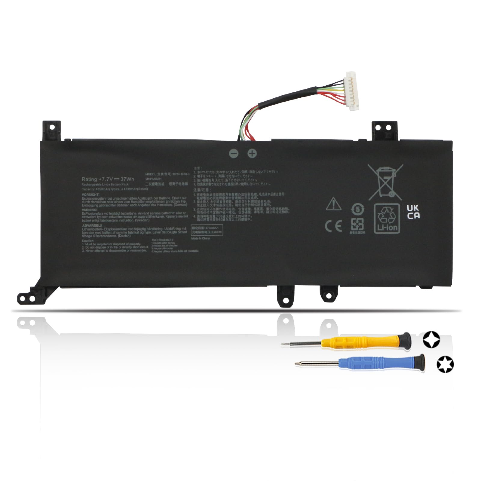 C21N1818 B21N1818-3 Laptop Battery for Asus VivoBook A409 D409 F409 M409 X409 A509 D509 F509 M509 X509 D409BA D409DA M409BA M409DA F409FA A409MA A409FA A409FJ A409JA A409JB A409JP X409DA X409BA X409FA