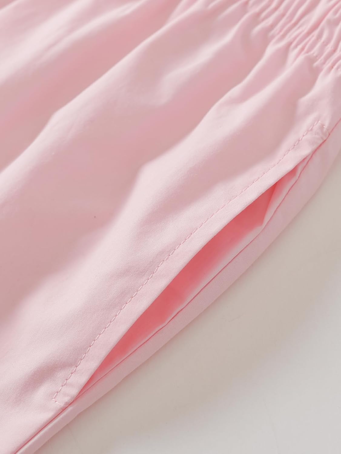 Latuza Women's Petite Pajama Pants Cotton Poplin Sleep Pants - Image 4