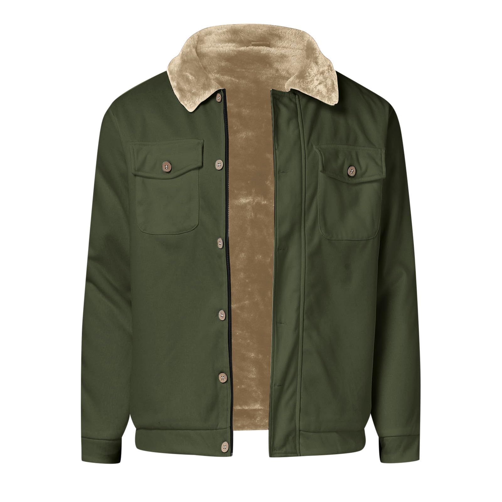 Giacca in pile da uomo con stampa a quadri, vintage, calda, con cappuccio, foderata, con chiusura lampo, oversize, per le mezze stagioni, per le attività all'aria aperta
