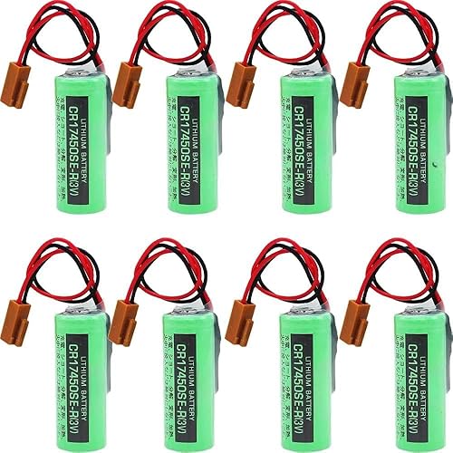 Batería CR17450SE-R-3V de 8 piezas funciona con Fanuc A98L-0031-0012 A02B-0200-K102 para Sanyo CR17450SE-R-3V