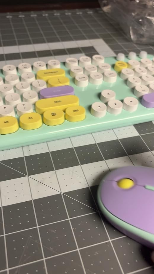 Loving my new mint green keyboard and mouse combo