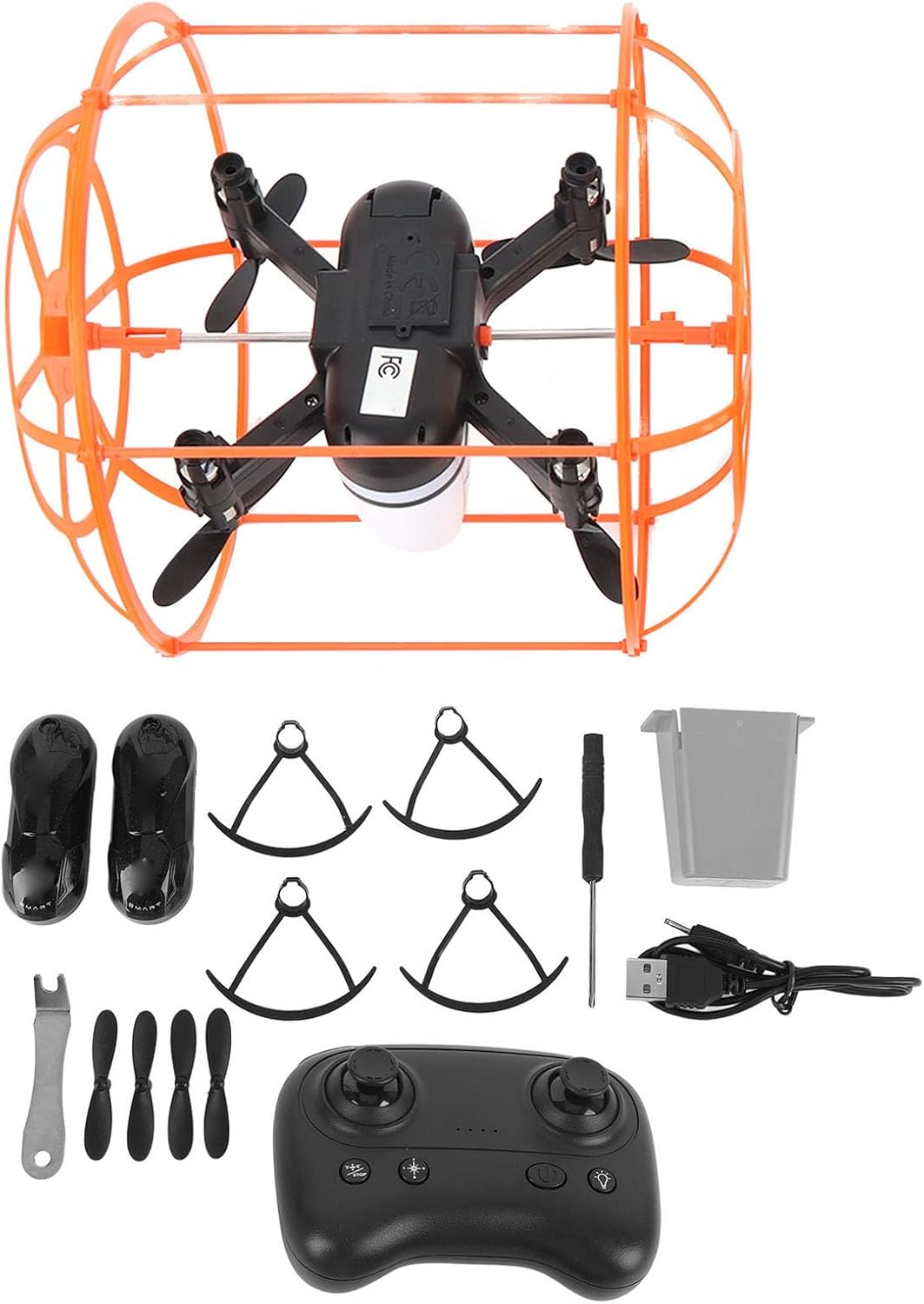 Remote Control Drone Toy, 6 Channel Detachable RC Drone, Quadcopter Toy with Safety System