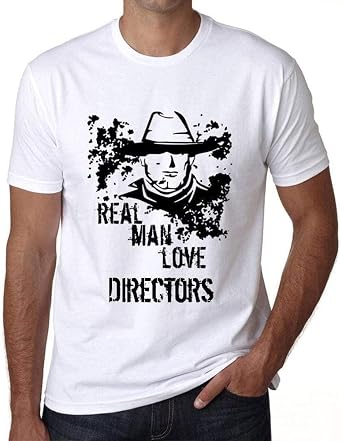 Mens Graphic T-Shirt Real Men Love Directors Eco-Friendly Limited Edition Short Sleeve Tee-Shirt Vintage
