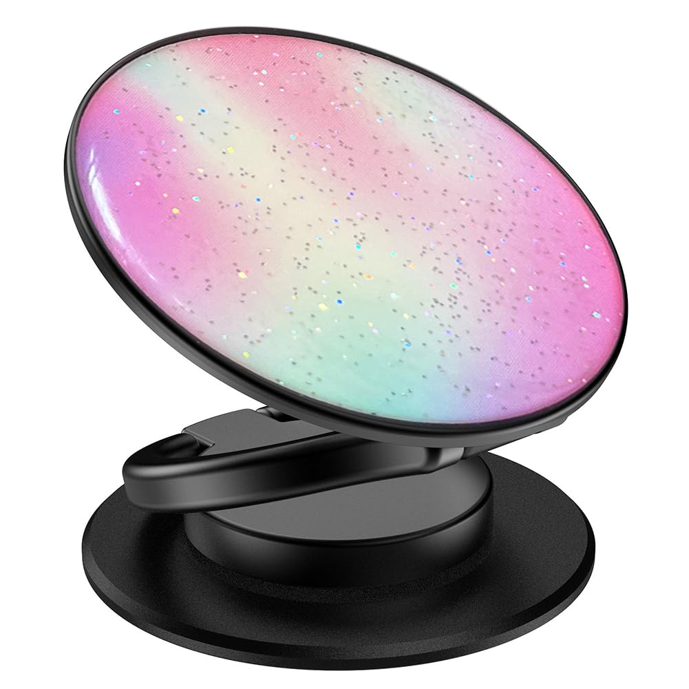 MonIdea Phone Grip, Phone Ring Holder Finger Kickstand, 360°Rotation & Adjustable Metal Cell Phone Rings Gripper Stand Work with Magnetic Car Mount