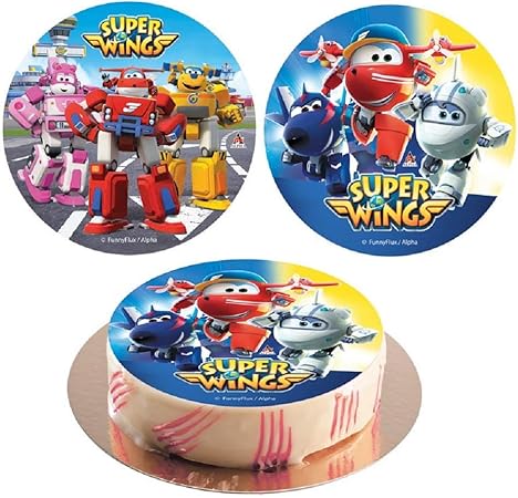 Disque Azyme Super Wings Decoration Gateau Enfant cm Aleatoire 8 Amazon Fr Cuisine Et Maison
