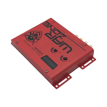 Warzone WZ600XR Digital Bass Processor - Precise Sweep & Wide Controls, Dash Mount Remote, Balanced RCA Inputs, Subsonic Filter for Car Audio Systems