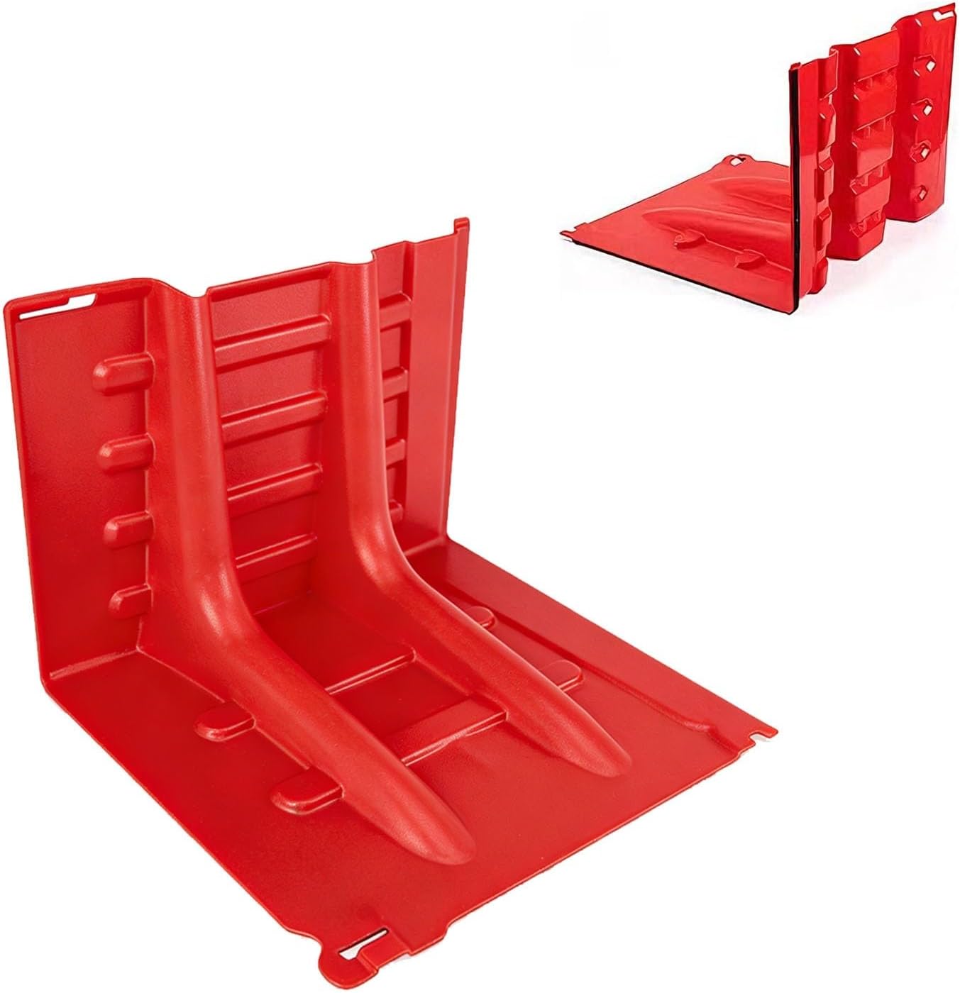 Flood Protection Barrier, L-Type Flood Control Baffle, ABS Plastic Flood Prevention Board, Blocking Water Panel for Garage Basement, Quick-Install Flood Control Box Wall(10-Pcs)