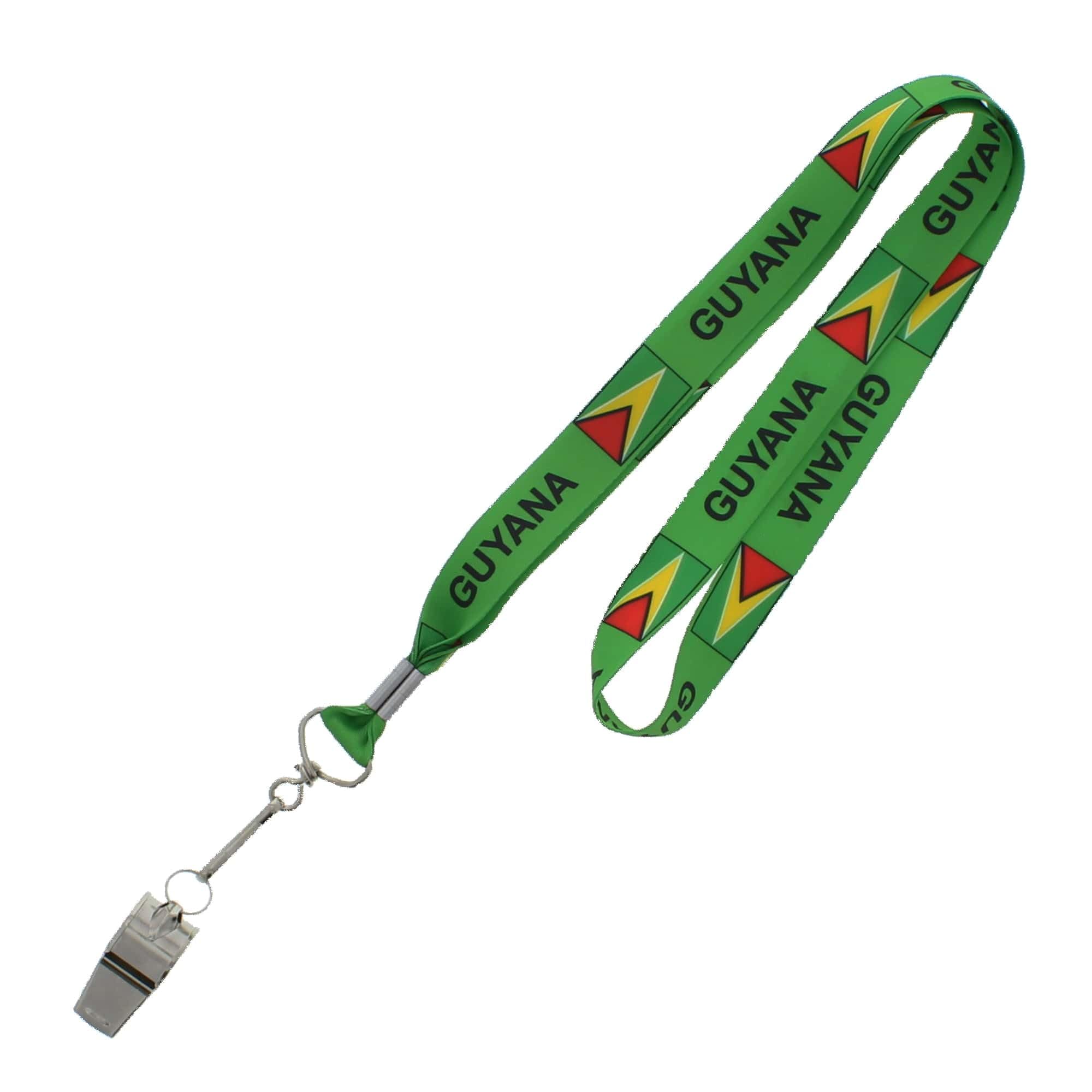 Zac's Alter Ego Metal Whistle on Guyana Lanyard