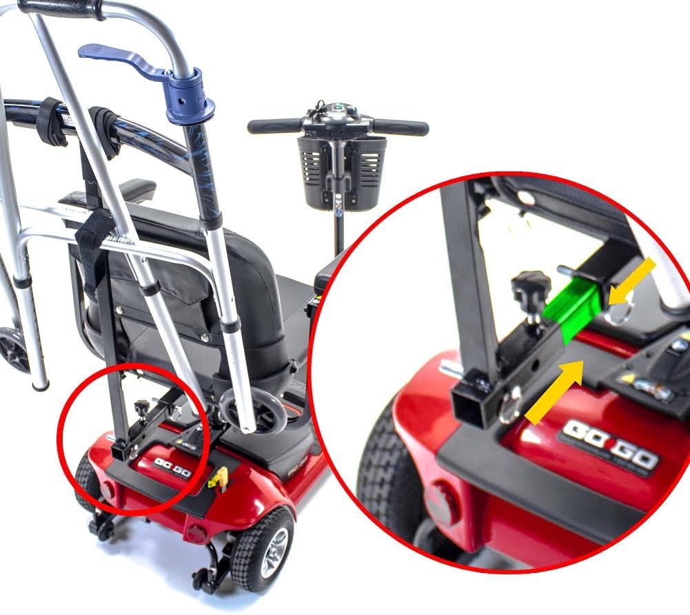 Folding Walker Holder for Pride, Drive, Golden Mobility Scooter, Jazzy, Challenger JWH