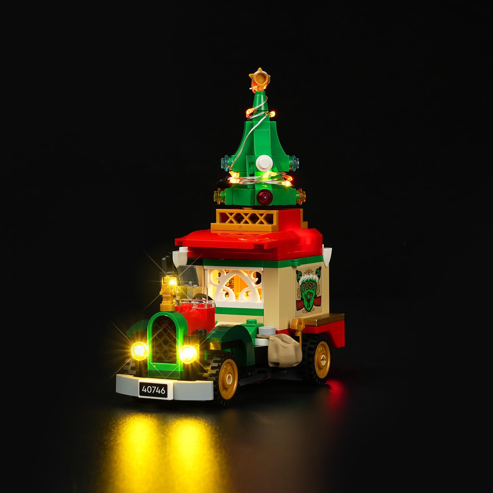 DALDED LED Light Kit for Lego Santa’s Delivery Truck 40746, Compatible with Lego 40746, Lighting Set for 40746 Building Block Christmas Decor - Without Model