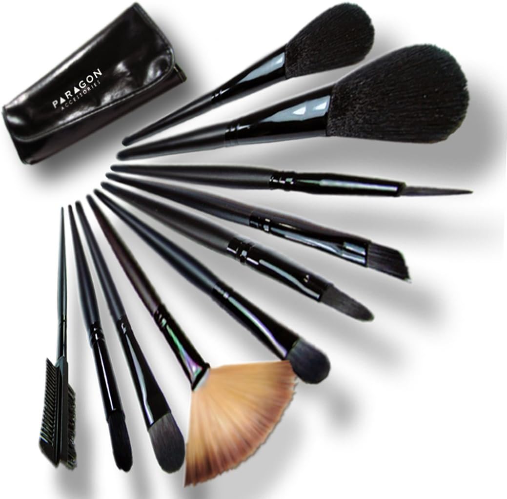 Makeup Brushes Set-12 Pieces and Free PU Leather Pouch