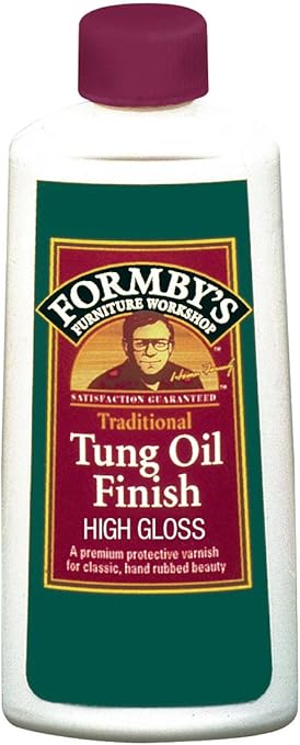 Formbys 30066 High Gloss Tung Oil Finish, 8-Ounce - Household Wood